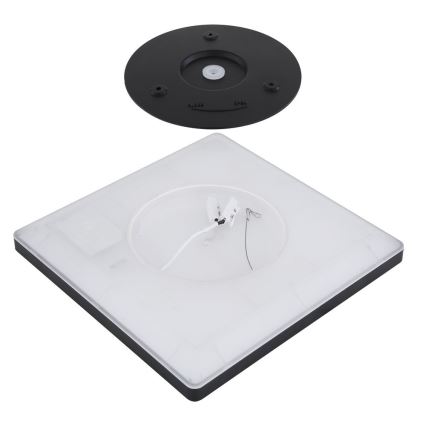 Globo - LED regulowane sufitowe oświetlenie łazienkowe LED/24W/230V 42x42 cm IP44 czarne