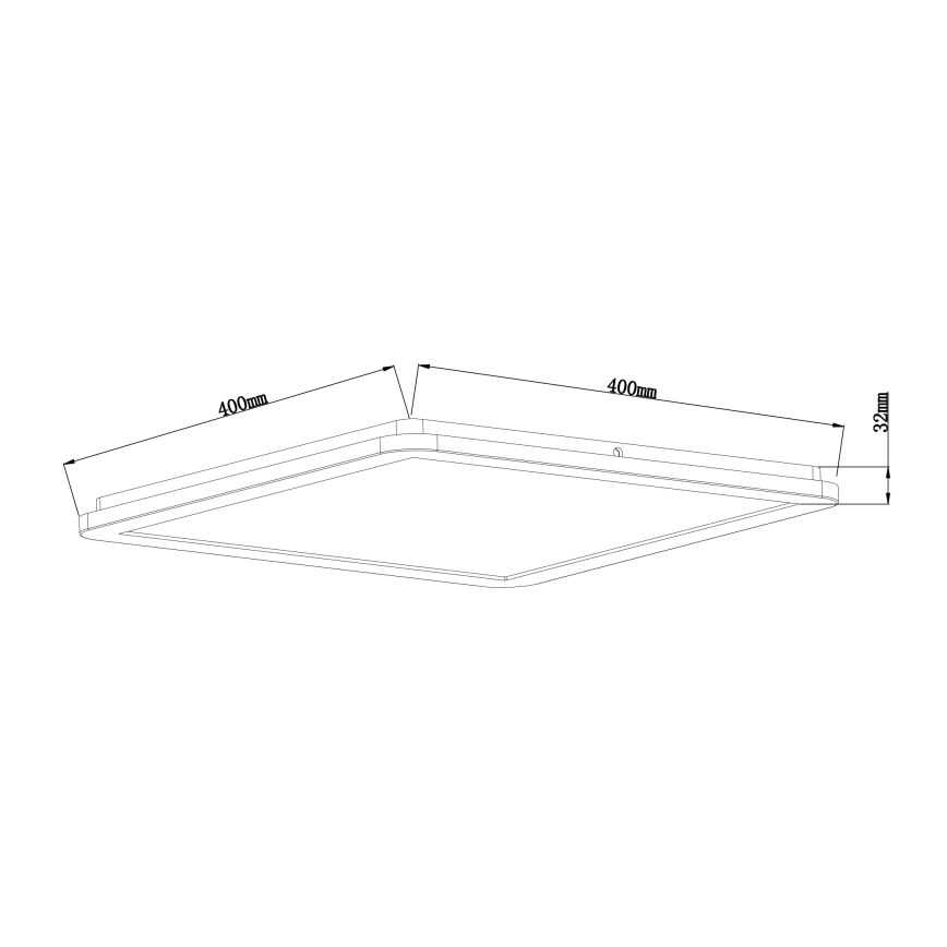 Globo - LED Ściemnialny plafon łazienkowy LED/24W/230V 42x42 cm IP44 biały