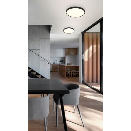 Globo - LED Plafon LED/15W/230V 4000K śr. 23 cm czarny