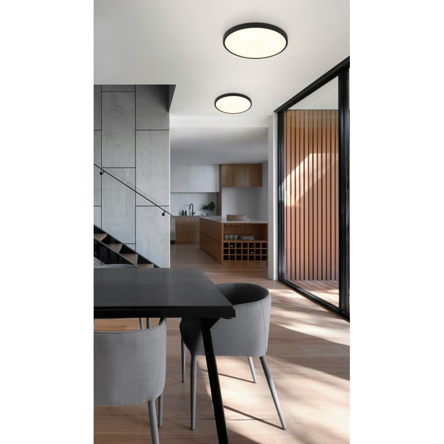 Globo - LED Plafon LED/15W/230V 4000K śr. 23 cm czarny