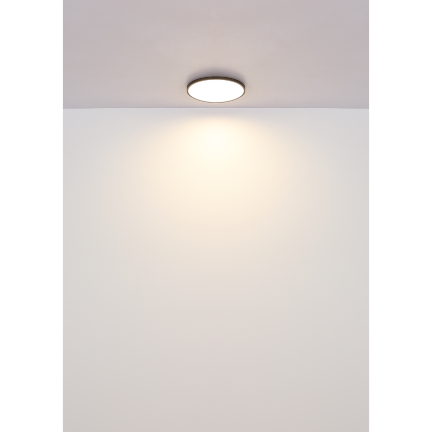 Globo - LED Plafon LED/15W/230V 4000K śr. 23 cm czarny