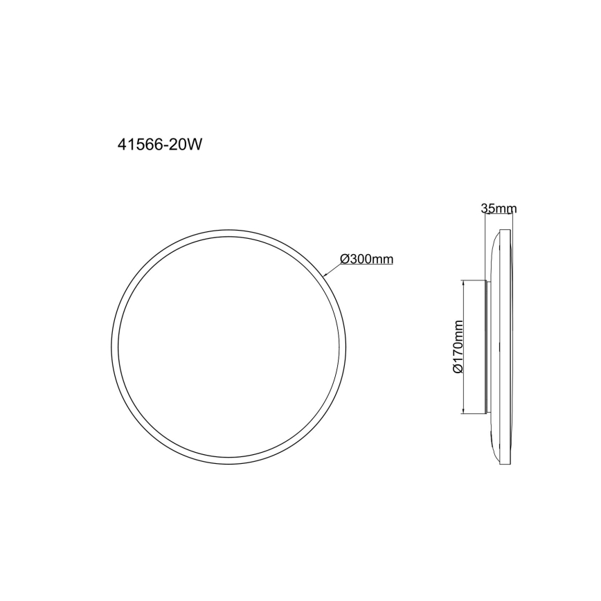 Globo - Lampa sufitowa LED/20W/230V 4000K śr. 30 cm biała