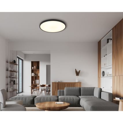 Globo - LED Plafon LED/32W/230V 4000K śr. 40 cm czarny