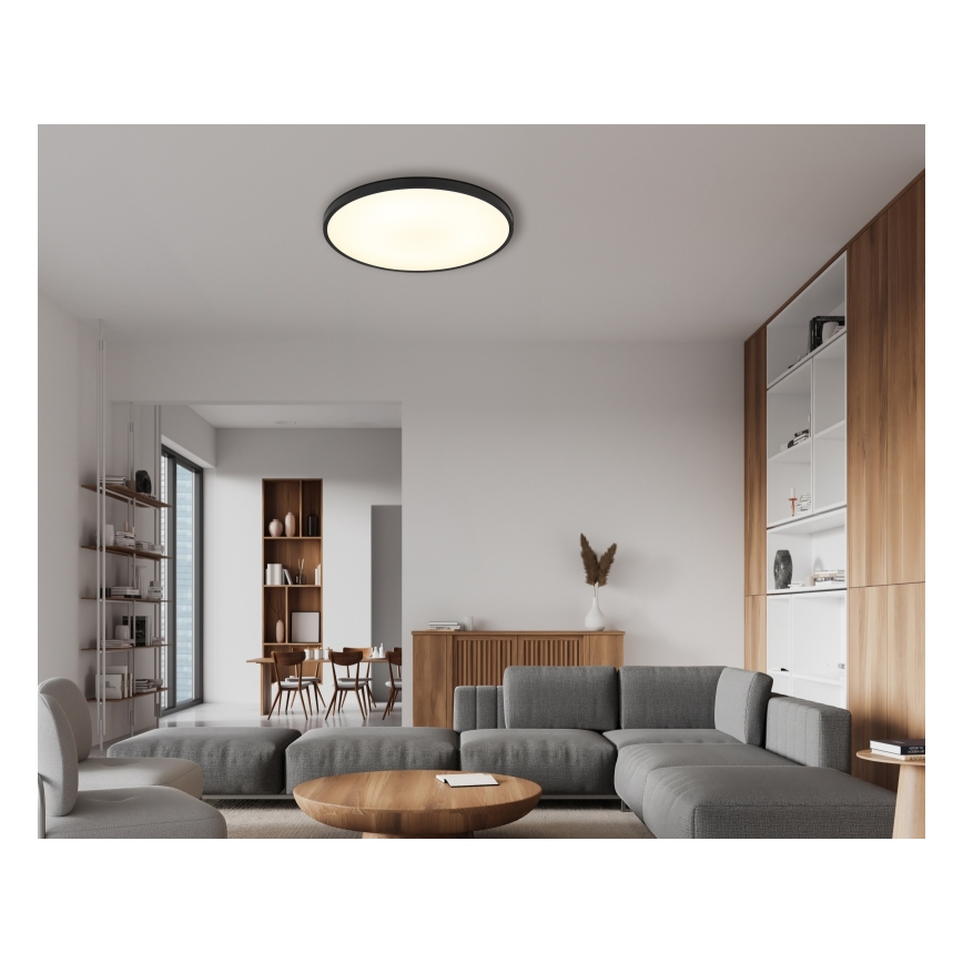 Globo - LED Plafon LED/32W/230V 4000K śr. 40 cm czarny