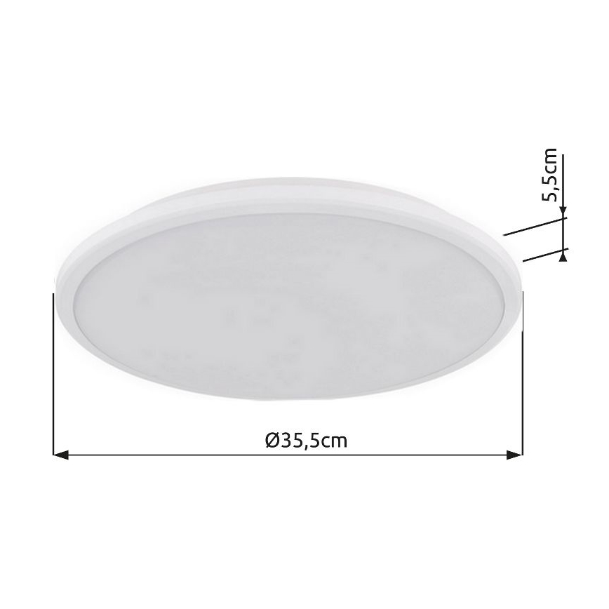 Globo - LED Plafon LED/18W/230V 3000K śr. 35 cm biały