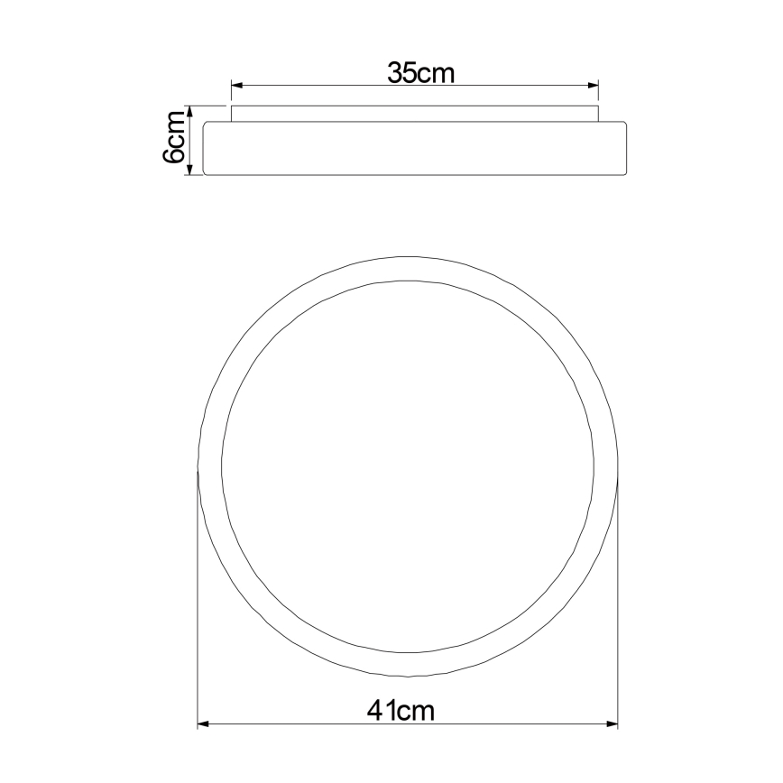 Globo - LED Plafon ściemnialny LED/18W/230V 2700-6500K + pilot zdalnego sterowania