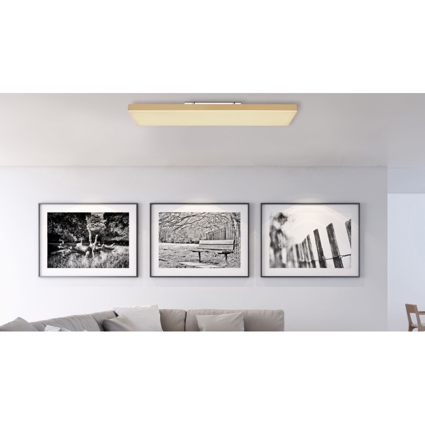 Globo - LED Plafon ściemnialny LED/24W/230V 2700-6500K złoty + pilot zdalnego sterowania