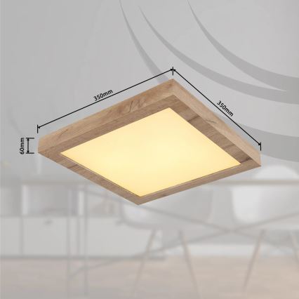 Globo - LED Plafon LED/16W/230V brązowy