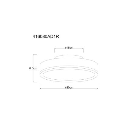 Globo - LED Plafon LED/12W/230V 3000K śr. 30 cm