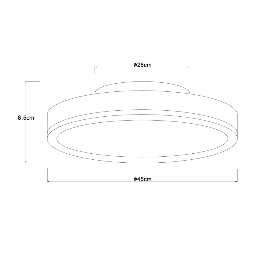 Globo - LED Ściemnialna oprawa sufitowa LED/24W/230V 2700-6500K Ø 45 cm + pilot zdalnego sterowania