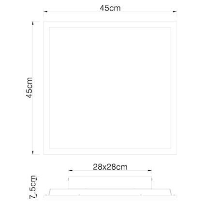 Globo - LED Plafon LED/24W/230V