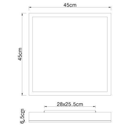 Globo - LED Plafon LED/24W/230V