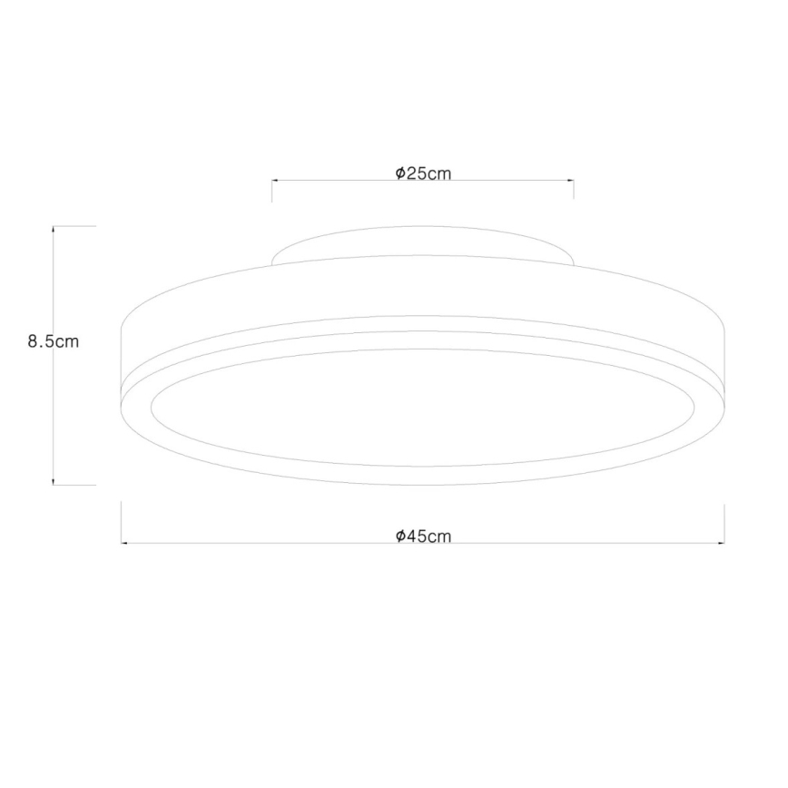 Globo - Ściemialna oprawa sufitowa LED/24W/230V 3000-6500K śr. 45 cm