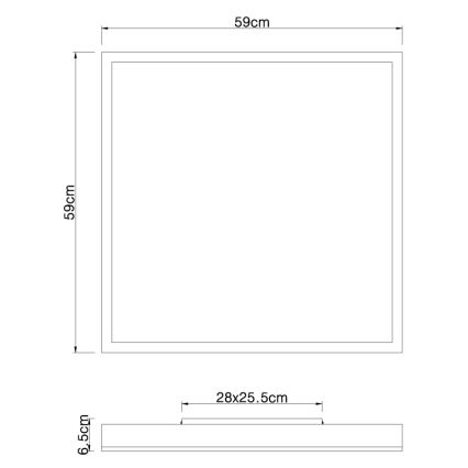 Globo - LED Plafon LED/36W/230V