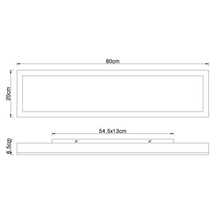 Globo - LED Plafon  LED/24W/230V