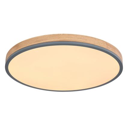 Globo - LED Plafon ściemnialny LED/40W/230V 2700-6500K śr. 60 cm + pilot zdalnego sterowania brązowy/szary