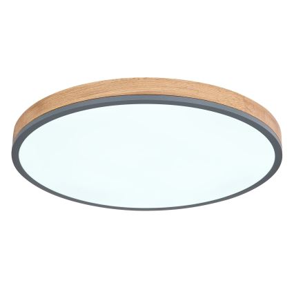 Globo - LED Plafon ściemnialny LED/40W/230V 2700-6500K śr. 60 cm + pilot zdalnego sterowania brązowy/szary