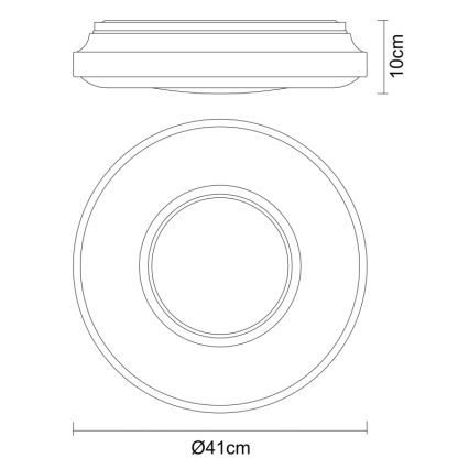 Globo - LED Plafon LED/24W/230V