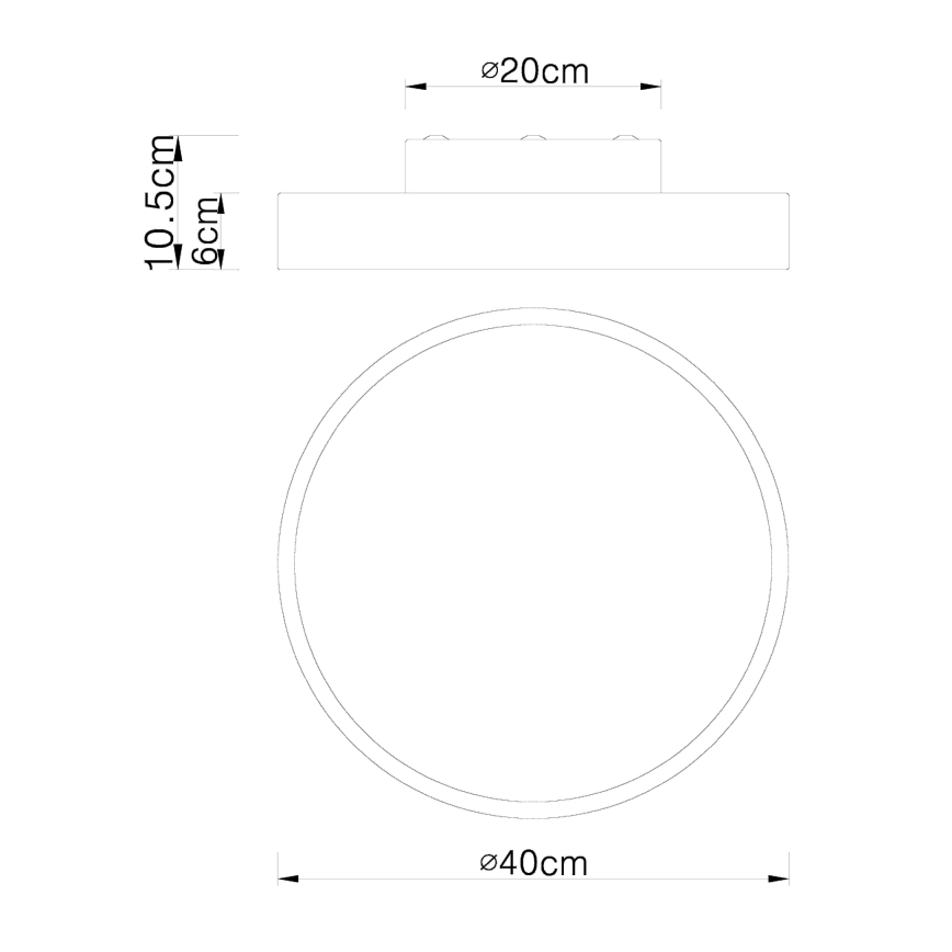 Globo - LED Plafon ściemnialny LED/24W/230V 3000-6000K + pilot zdalnego sterowania