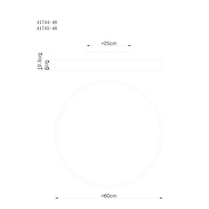 Globo - LED Plafon ściemnialny LED/48W/230V + pilot