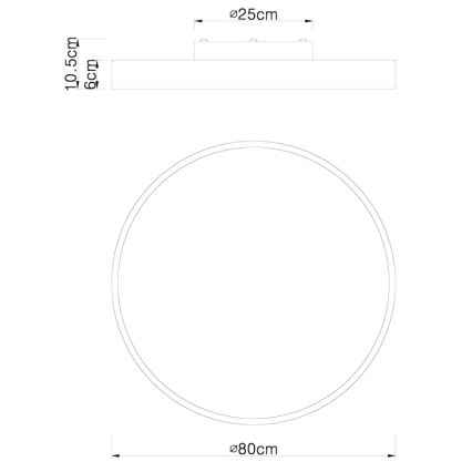 Globo - LED Ściemnialny plafon LED/60W/230V 3000-6000K + pilot