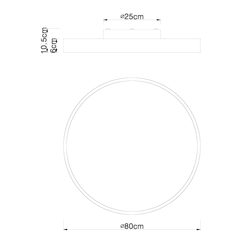 Globo - LED Ściemnialny plafon LED/60W/230V 3000-6000K + pilot
