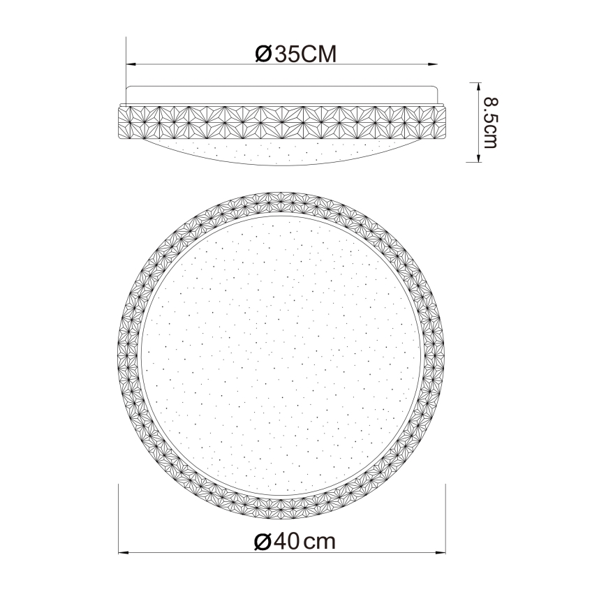 Globo - LED Plafon LED/22W/230V 2700/4200/6500K śr. 40 cm