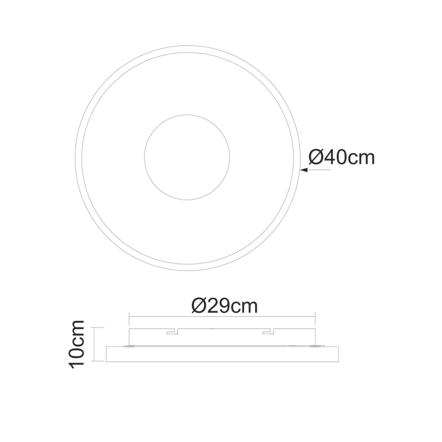 Globo - LED Plafon ściemnialny LED/30W/230V + pilot zdalnego sterowania