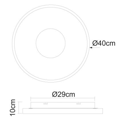 Globo - LED Plafon ściemnialny LED/30W/230V + pilot zdalnego sterowania