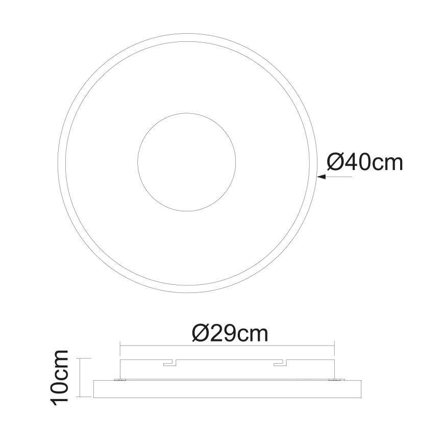 Globo - LED Plafon ściemnialny LED/30W/230V 2700-6000K + pilot zdalnego sterowania
