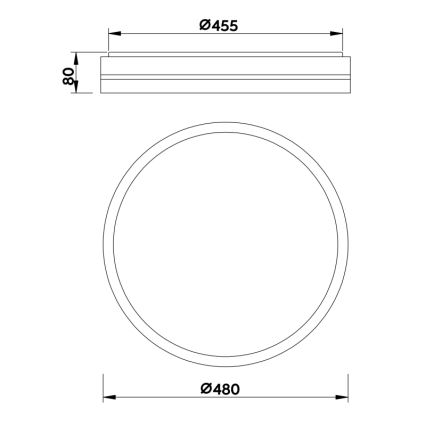 Globo - LED Plafon ściemnialny LED/40W/230V 2700-6500K + pilot zdalnego sterowania