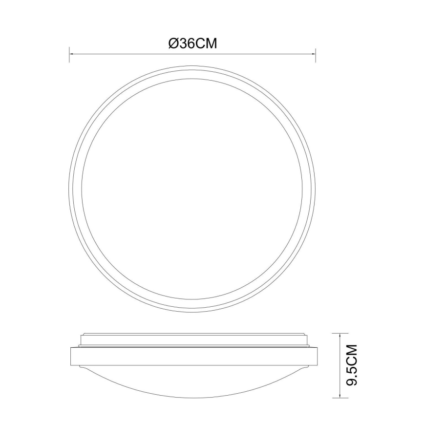 Globo - LED Plafon LED/18W/230V 3000/4000/6000K