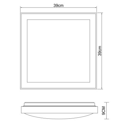 Globo - LED Plafon LED/24W/230V 3000/4500/6000K