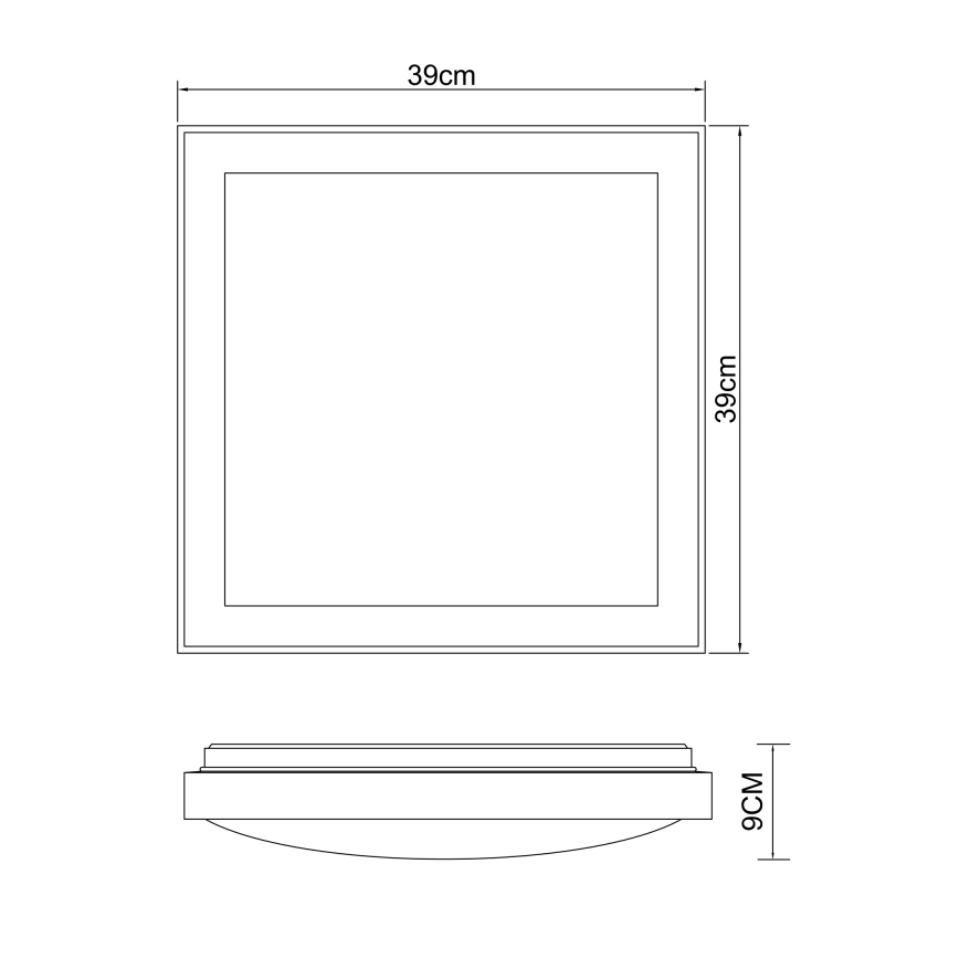 Globo - LED Plafon LED/24W/230V 3000/4500/6000K