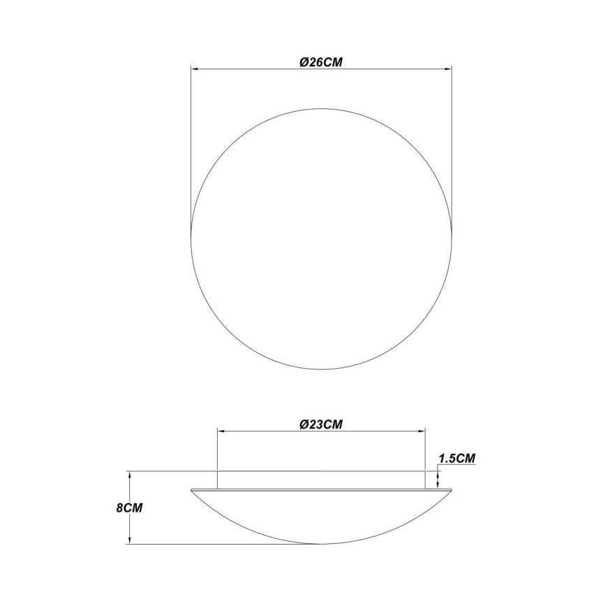 Globo - Plafon LED 16W/230V/3000K śr. 26 cm