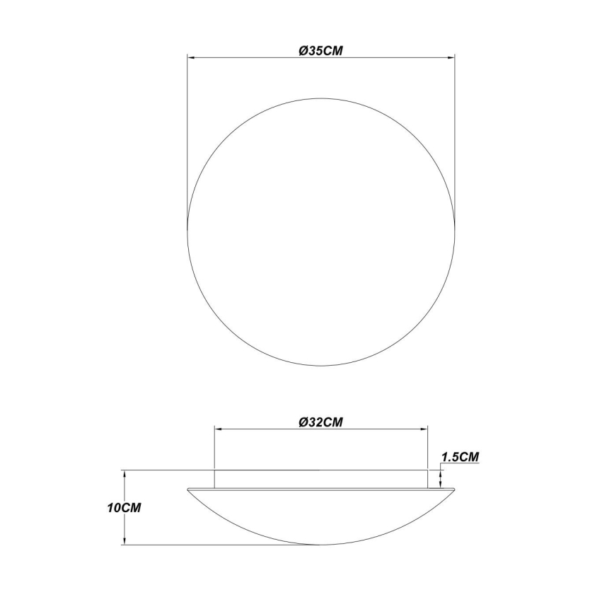 Globo - Lampa sufitowa LED/24W/230V 3000K śr. 35 cm