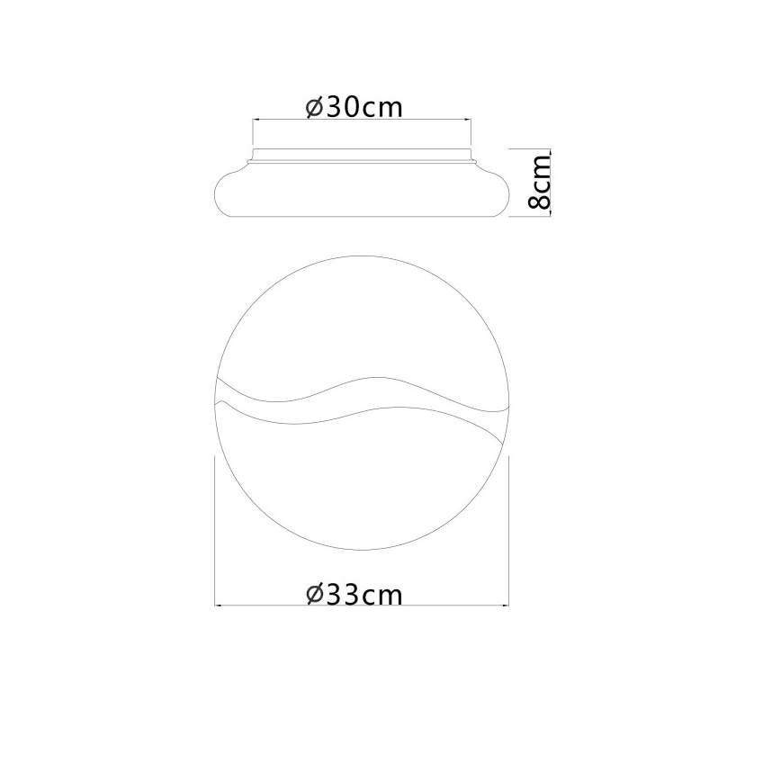 Globo - LED Plafon LED/24W/230V 3000/4200/6000K śr. 33 cm
