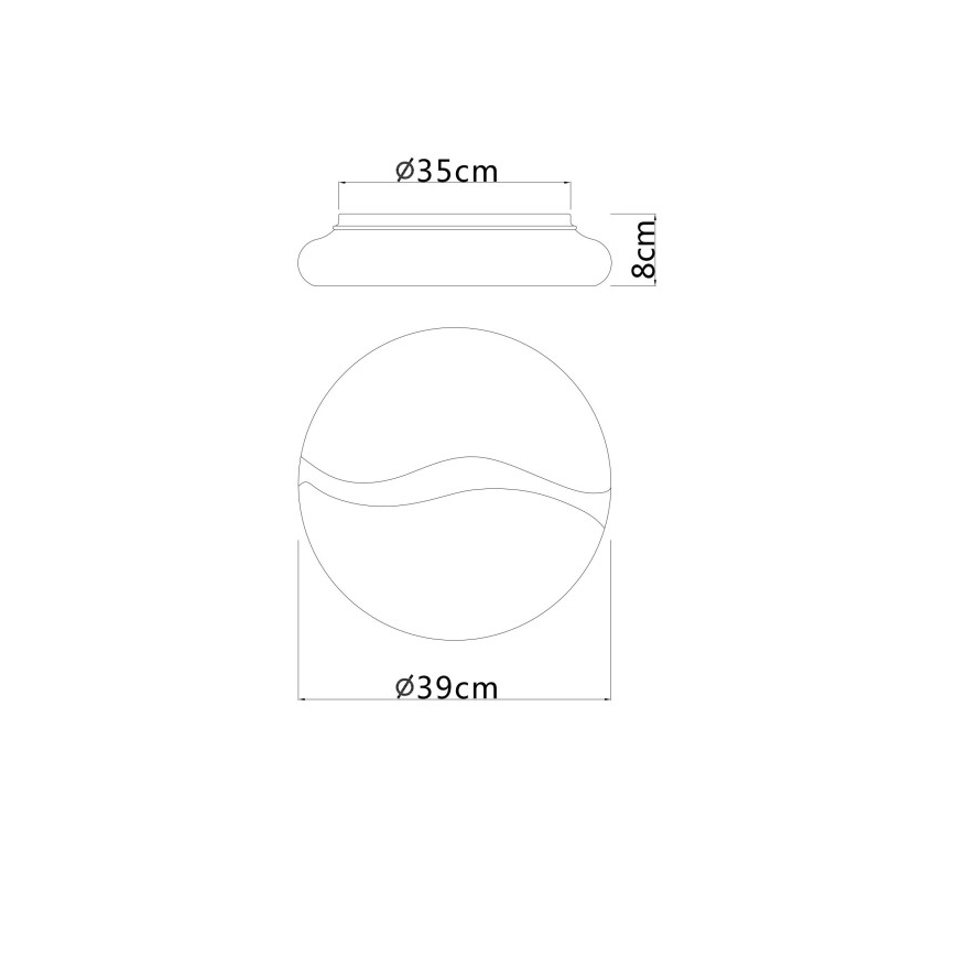 Globo - LED Plafon LED/24W/230V 3000/4200/6000K śr. 39 cm