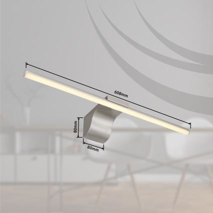 Globo - LED Łazienkowe oświetlenie lustra LED/10W/230V 60,8 cm IP44 chrom błyszczący