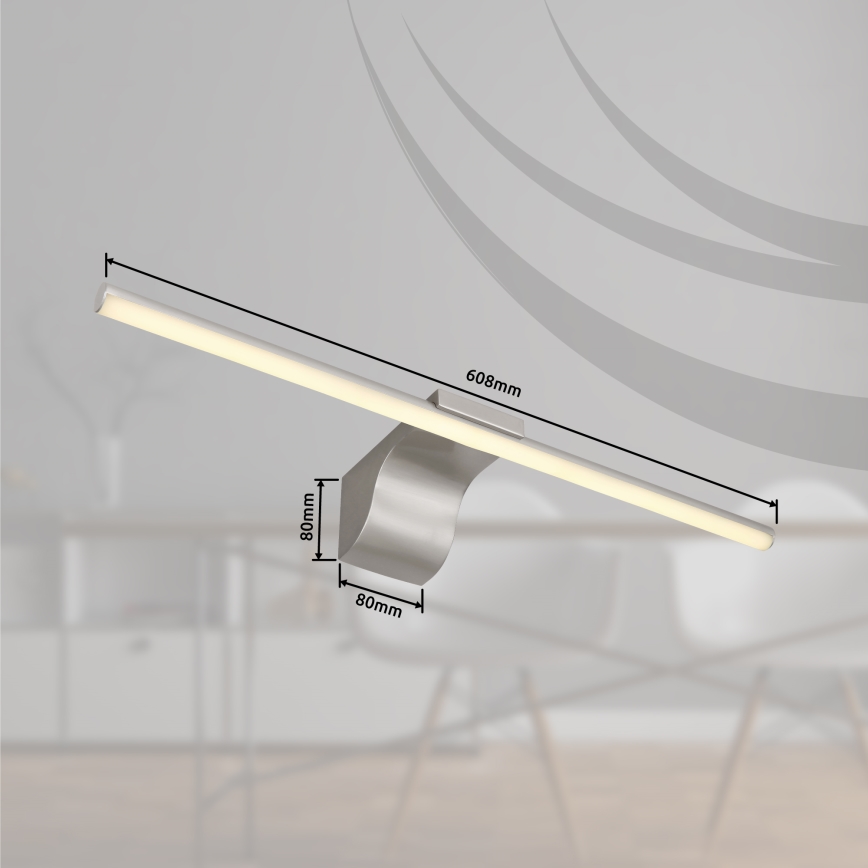 Globo - LED Łazienkowe oświetlenie lustra LED/10W/230V 60,8 cm IP44 chrom błyszczący