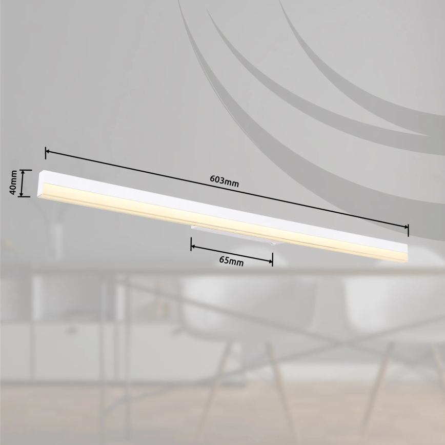 Globo - LED Kinkiet LED/18W/230V 3000/6000K 80 cm biały