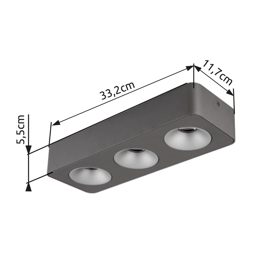 Globo - LED Plafon LED/14W/230V 11,7x33,2 cm