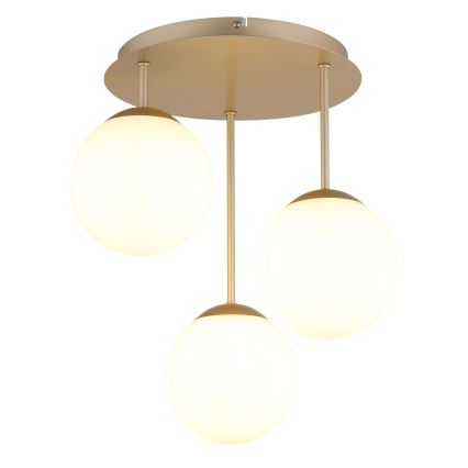 Globo - Przysufitowy żyrandol 3xE14/25W/230V mosiądz
