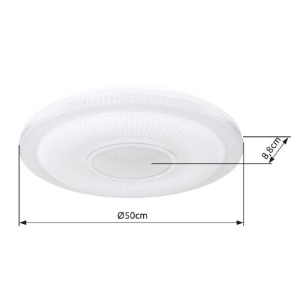 Globo - LED regulowane oświetlenie sufitowe LED/30W/230V 3000-6500K śr. 50 cm białe Wi-Fi Tuya + pilot zdalnego sterowania