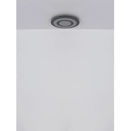Globo - LED Plafon LED/24W/230V 3000K śr. 32 cm antracyt