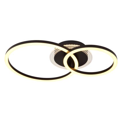Globo - LED Plafon LED/30W/230V 2700/4500/6500K śr. 33x50 cm czarny