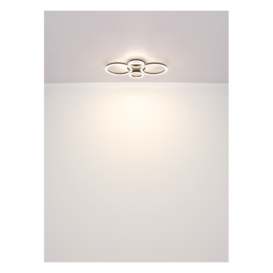 Globo - LED Plafon LED/40W/230V 2700/4500/6500K śr. 35,5x53 cm czarny