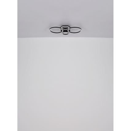 Globo - LED Plafon LED/40W/230V 2700/4500/6500K śr. 35,5x53 cm czarny