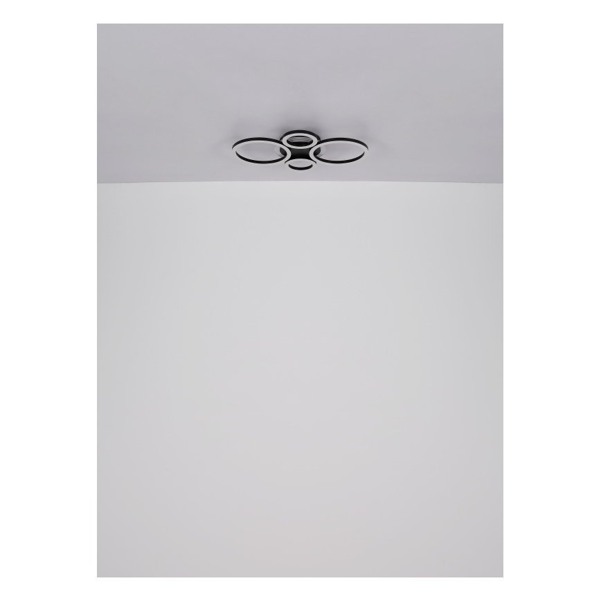 Globo - LED Plafon LED/40W/230V 2700/4500/6500K śr. 35,5x53 cm czarny