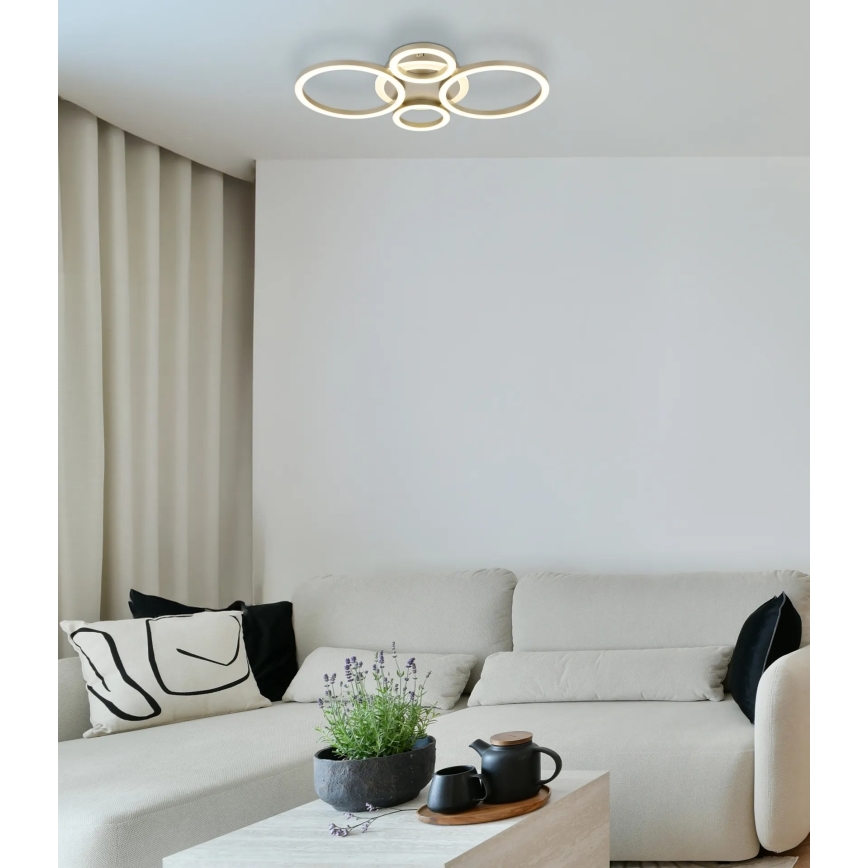 Globo - Lampa sufitowa LED LED/40W/230V 2700/4500/6500K 35,5x53 cm mosiądz